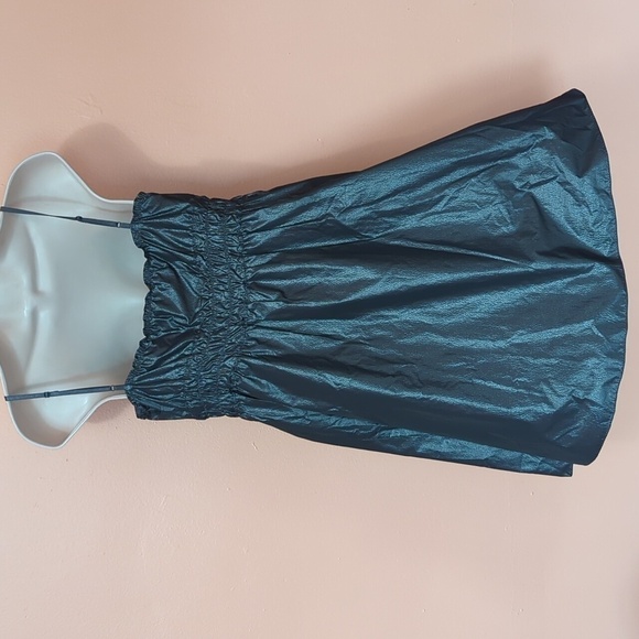 MAX STUDIO Gunmetal BOW TIE Dress LUREX Blend  M - Picture 2 of 12